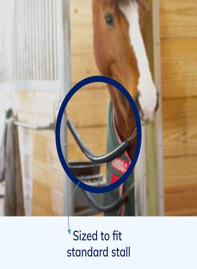 SmartEquine Stall Chain | Stall Area Fence Gate Hardware | Standard Size | Features 2 Double-Ended Snaps | 1" Wide Rubber | 45.5" Long | Black - Image 3